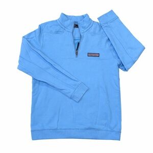 Vineyard Vines Light Blue Quarter Zip Sweater